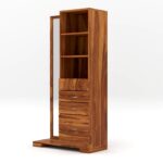 Kunjal Furniture Solid Sheesham Wood Dressing Table - Natural | Indo-Western - Image 3