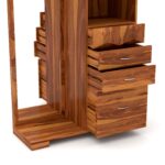 Kunjal Furniture Solid Sheesham Wood Dressing Table - Natural | Indo-Western - Image 5