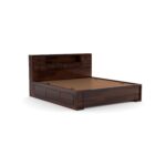 Kunjal Furniture Solid Sheesham Wood - Flyding Diamond Carved | Walnut | Queen - Image 4