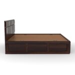 Kunjal Furniture Solid Sheesham Wood Bed - Flyding Minimilist | Walnut | King - Image 5