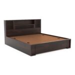 Kunjal Furniture Solid Sheesham Wood Bed with - Flyding | Walnut | Queen - Image 5