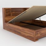 Kunjal Furniture Sheesham Wood Solid Double Bed - Flyding | Natural | King Size - Image 3