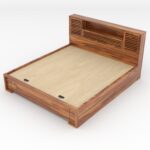 Kunjal Furniture Sheesham Wood Solid Double Bed - Flyding | Natural | King Size - Image 5