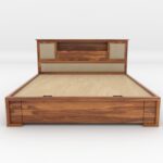 Kunjal Furniture Solid Sheesham Wood Bed with - Maharaja | Natural | King Size - Image 5