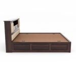 Kunjal Furniture Solid Sheesham Wood Bed - Flyding Maharaja | Walnut | Queen - Image 5