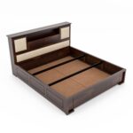 Kunjal Furniture Solid Sheesham Wood Bed - Flyding Maharaja | Walnut | Queen - Image 6
