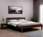 Kunjal Furniture Solid Sheesham Wood Bed with Headboard - Roam | Walnut | King - Image 2