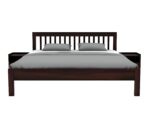 Kunjal Furniture Solid Sheesham Wood Bed with Headboard - Roam | Walnut | King - Image 5