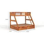 Kunjal Furniture Premium - Natural Finish | Natural | Queen+Drawer Storage - Image 3
