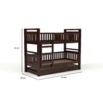 Kunjal Furniture Premium Solid Sheesham Wood - Walnut | Single With Trundle - Image 2