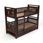 Kunjal Furniture Premium Solid Sheesham Wood - Walnut | Single With Trundle - Image 5