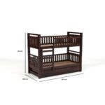Kunjal Furniture Premium Solid Sheesham - Walnut | Single With Drawer Storge - Image 2