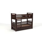 Kunjal Furniture Premium Solid Sheesham - Walnut | Single With Drawer Storge - Image 4