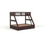 Kunjal Furniture Premium Solid Sheesham Wood - Walnut | Queen+Drawer Storage - Image 4