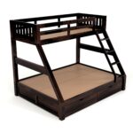 Kunjal Furniture Premium Solid Sheesham Wood - Walnut | Queen+Drawer Storage - Image 6
