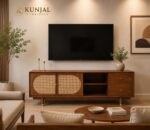 Kunjal Furniture Solid Pahadi Sheesham Wood TV Unit | Solid Wood Furniture - Image 3