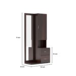 Kunjal Furniture Solid Sheesham Wood Dressing Table with - Walnut | American - Image 2