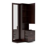 Kunjal Furniture Solid Sheesham Wood Dressing Table with - Walnut | American - Image 4