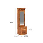 Kunjal Furniture Solid Sheesham Wood Dressing Table with - Kuber | Natural - Image 2