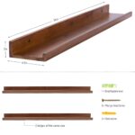 Kunjal Furniture Wooden Natural Color Wood Wall Floating - Honey | 36 Inches - Image 5