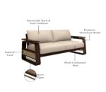 Kunjal Furniture Solid sheesham Wood 3 Seater Sofa for Living and Office - Sofa - Image 6
