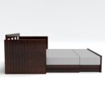 Kunjal Furniture Solid Sheesham Wood Sofa Cum Bed with - Walnut | American - Image 6