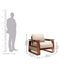 Kunjal Furniture Solid sheesham Wood 5 Seater Sofa for Living and Office - Sofa - Image 4