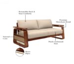 Kunjal Furniture Solid sheesham Wood 5 Seater Sofa for Living and Office - Sofa - Image 5