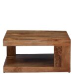 Kunjal Furniture Solid Sheesham Wood Coffee Table - Natural Finish | Matte - Image 3