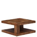 Kunjal Furniture Solid Sheesham Wood Coffee Table - Natural Finish | Matte - Image 4