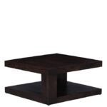 Kunjal Furniture Solid Sheesham Wooden Coffee Table - Walnut Finish | Matte - Image 2