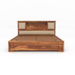 Kunjal Furniture Solid Sheesham Wood Bed - Flyding Maharaja | Natural | Queen - Image 3