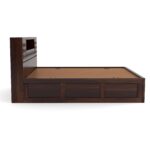 Kunjal Furniture Solid Sheesham Wood - Flyding Diamond Carved | Walnut | King - Image 4
