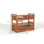 Kunjal Furniture Premium Solid Sheesham - Natural | Single With Drawer Storge - Image 2
