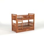 Kunjal Furniture Premium Solid Sheesham - Natural | Single With Drawer Storge - Image 4