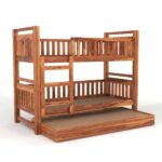 Kunjal Furniture Premium Solid Sheesham Wood - Natural | Single With Trundle - Image 4