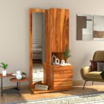 Kunjal Furniture Solid Sheesham Wood Dressing Table with - Natural | American