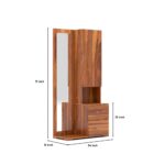 Kunjal Furniture Solid Sheesham Wood Dressing Table with - Natural | American - Image 2