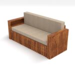 Kunjal Furniture Solid Sheesham Wood Sofa Cum Bed with - Natural | American - Image 6